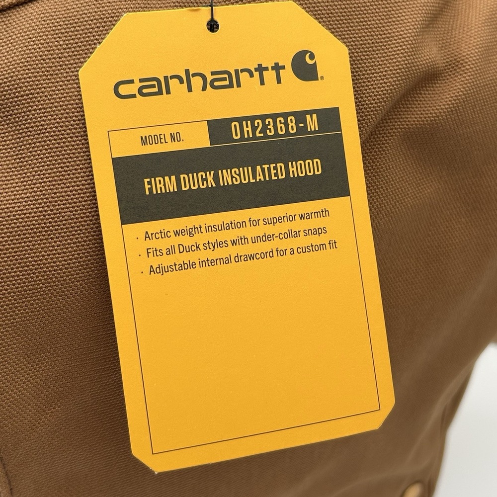 Carhartt Firm Duck Insulated Canvas Hood Sz 2X-5XL Brown Cotton Water-repellent - Picture 8 of 16